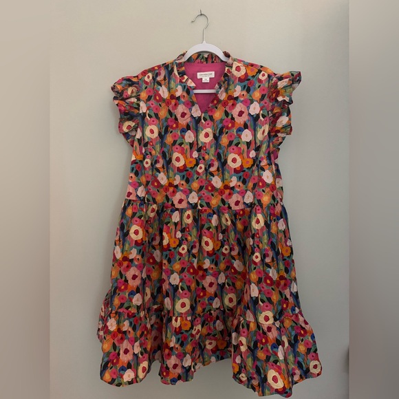 Chic Soul Multicolor Floral Ruffle Dress - Picture 1 of 1